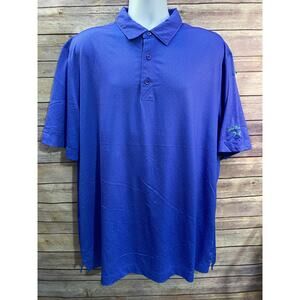 Cutter & Buck Polo Shirt Size XL Blue Indian River Golf Club Dotted Pattern